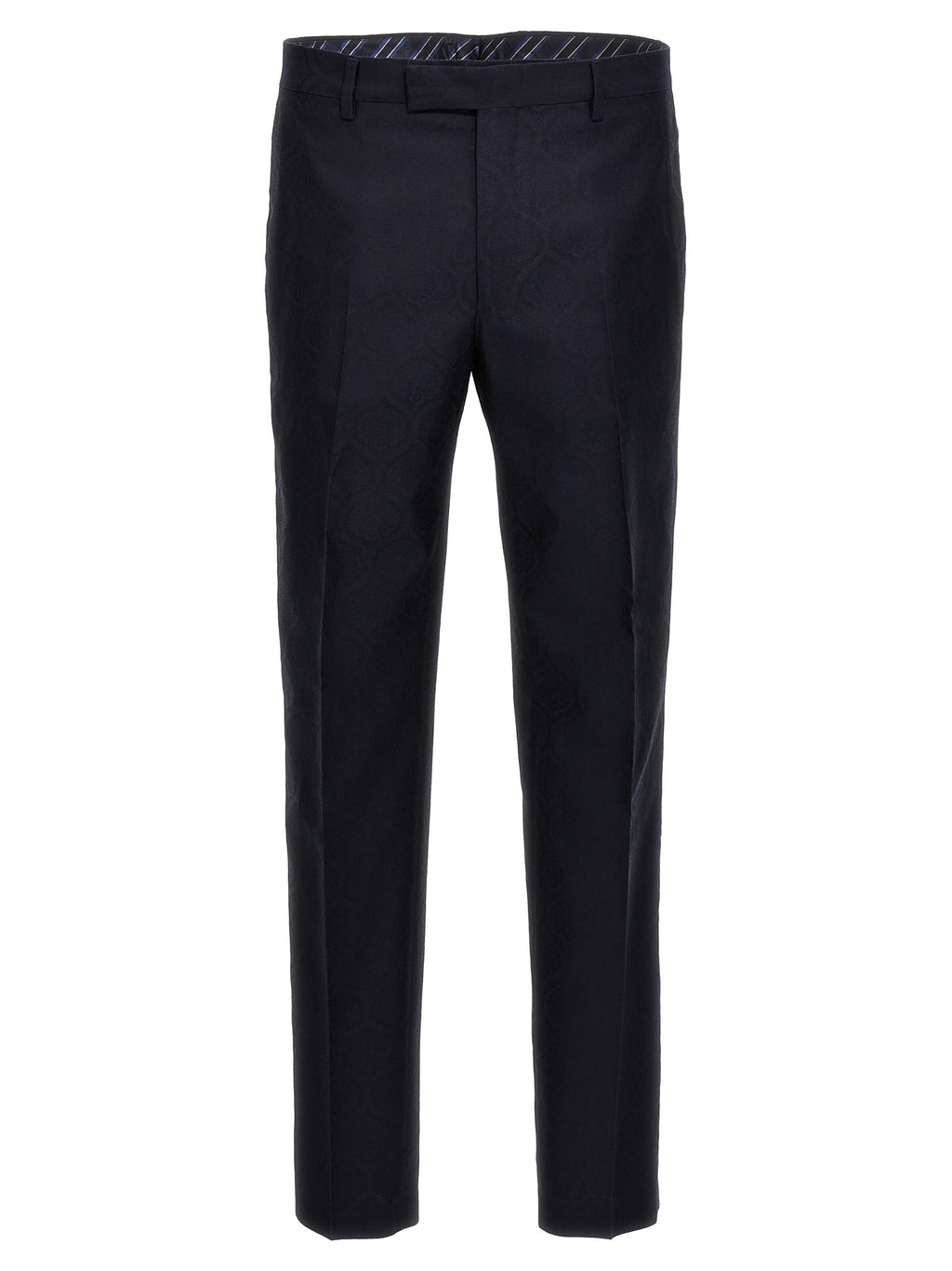 Blue Cotton Dress Pants