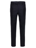 Blue Cotton Dress Pants