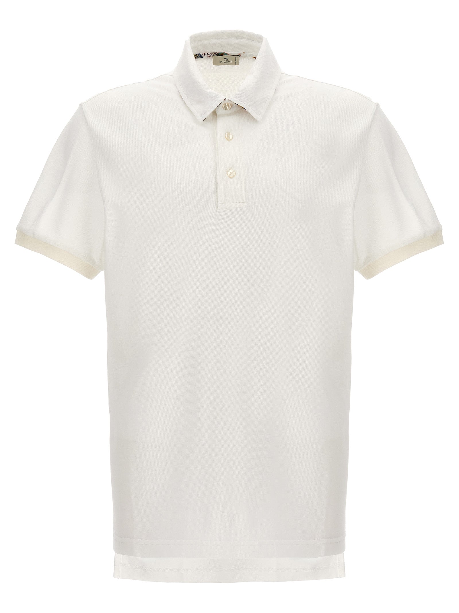 White Cotton Polo Shirt