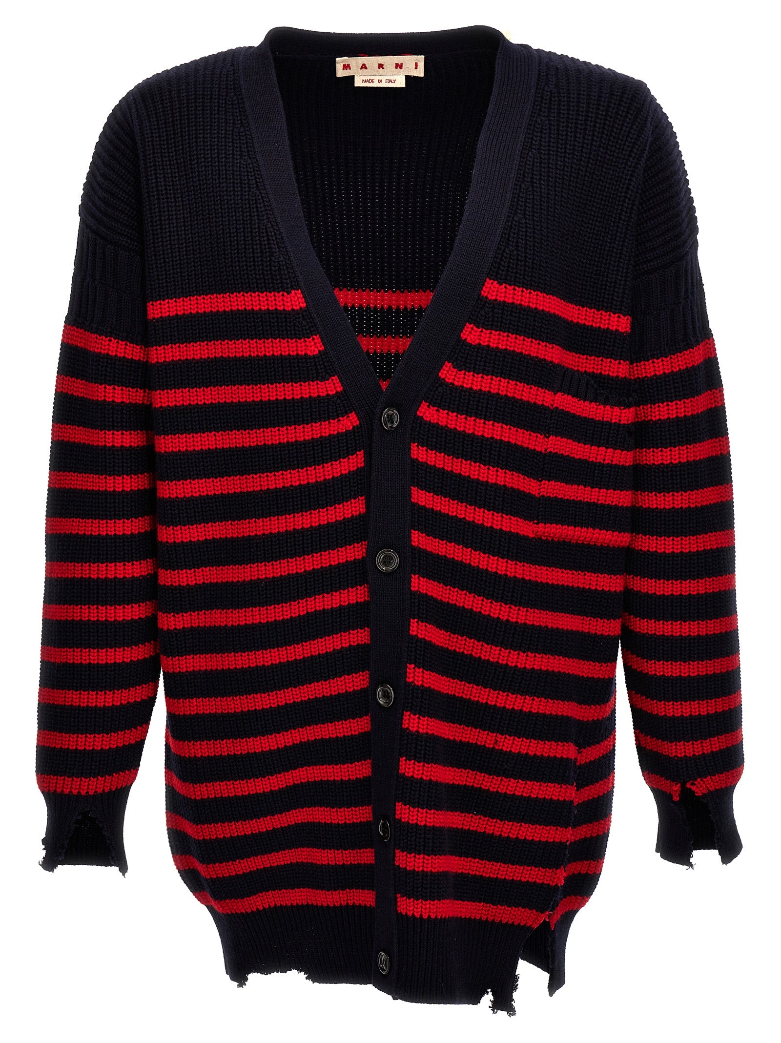 Multicolor Virgin Wool Cardigan