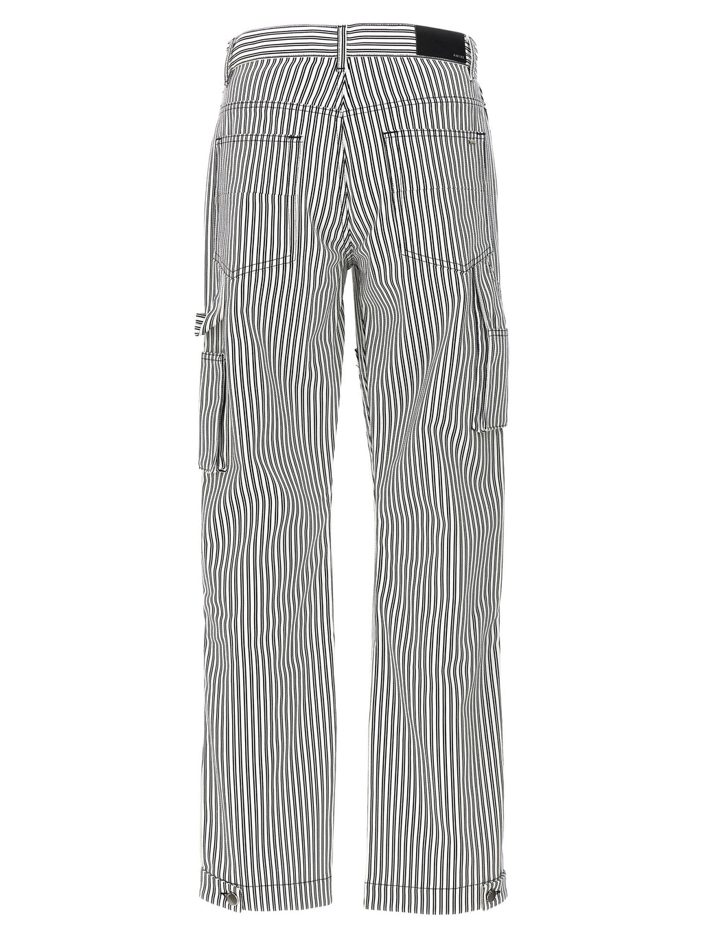 Bicolor Cotton Cargo Pants