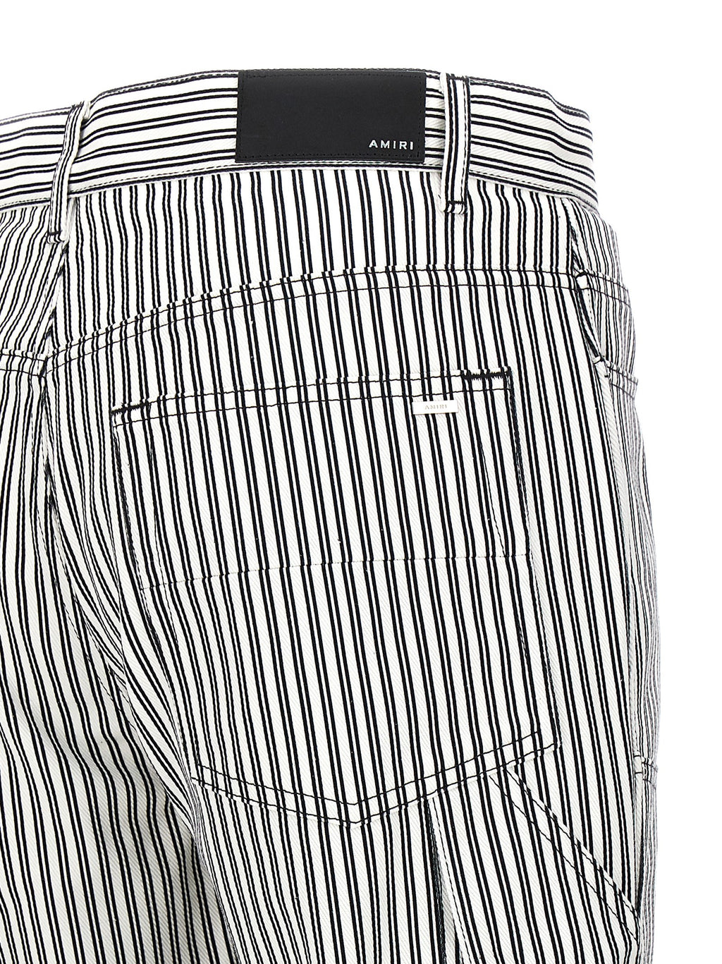 Bicolor Cotton Cargo Pants
