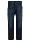 Blue Cotton Skinny Jeans