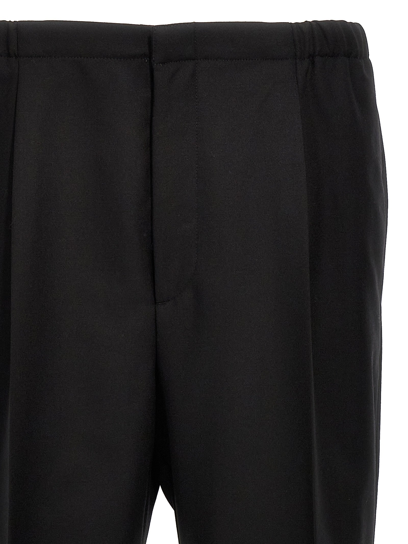 Black Virgin Wool Dress Pants