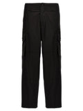 Black Cotton Cargo Pants