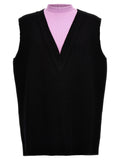 Multicolor Wool Sleeveles Sweater