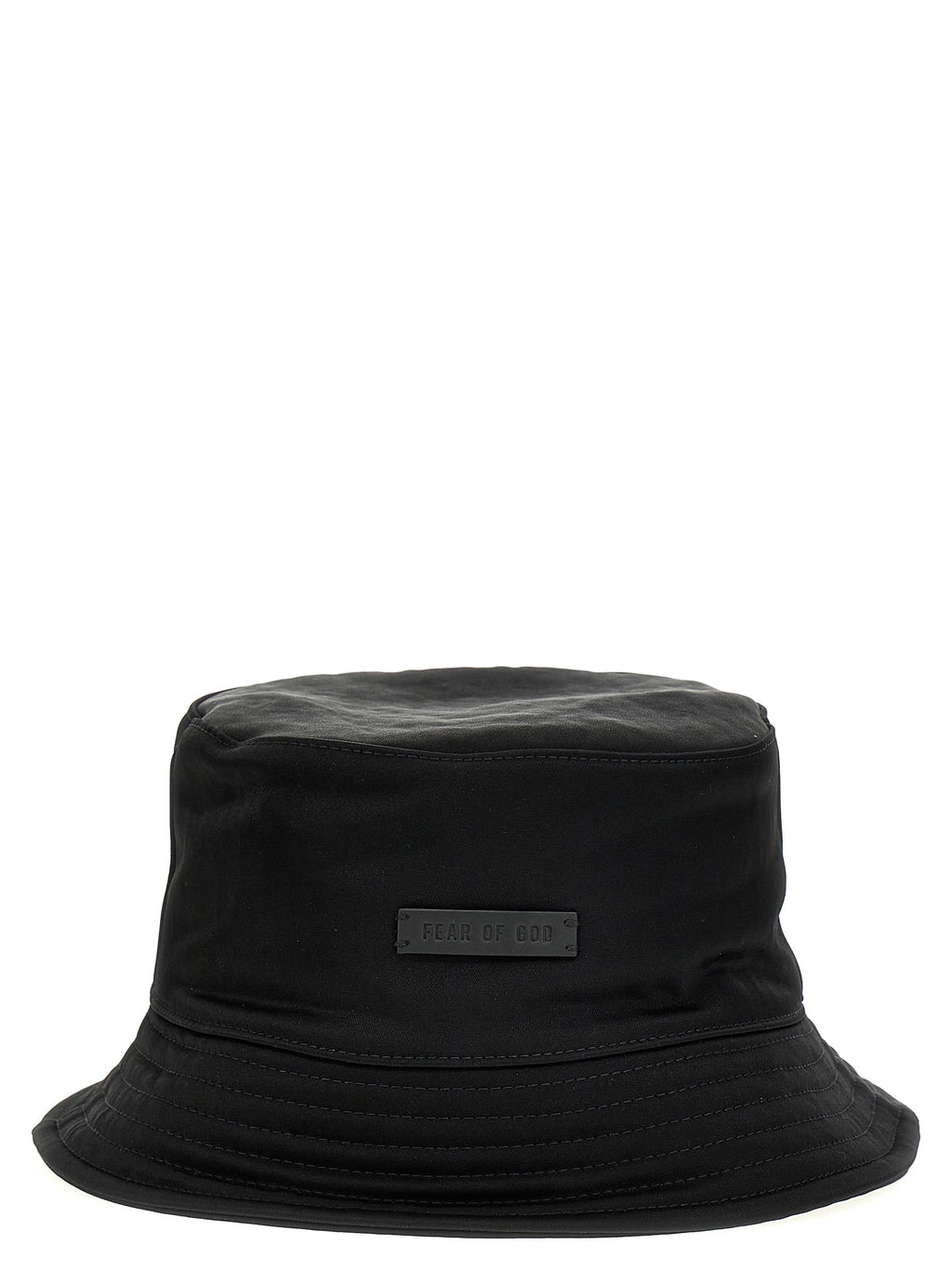 Black Polyamide Bucket Hat
