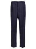 Blue Virgin Wool Pants
