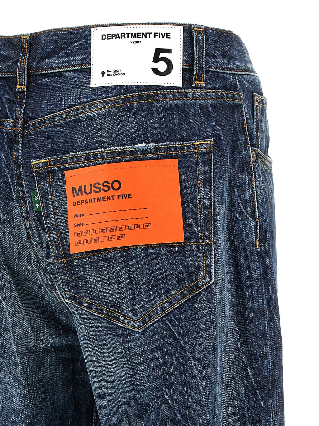 Blue Cotton Jeans Denim