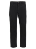 Black Cotton Casual Pants