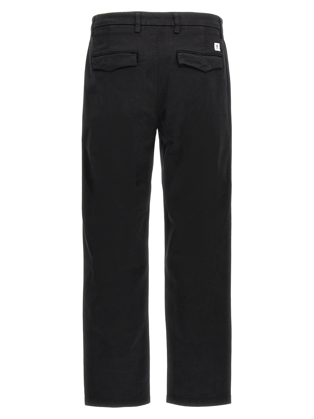 Black Cotton Casual Pants