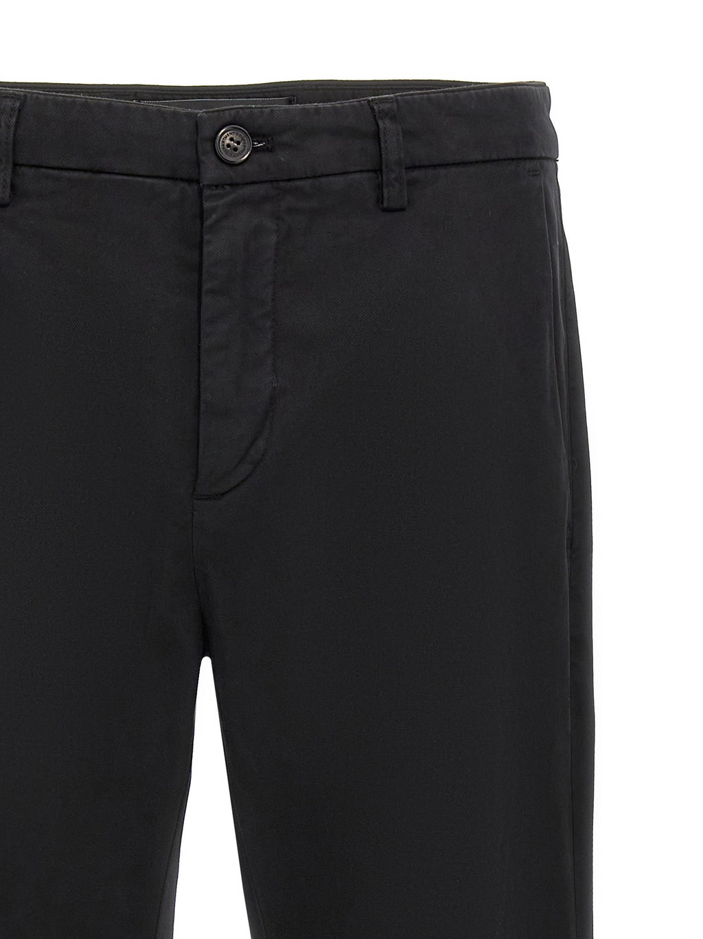 Black Cotton Casual Pants