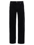 Black Cotton Casual Pants