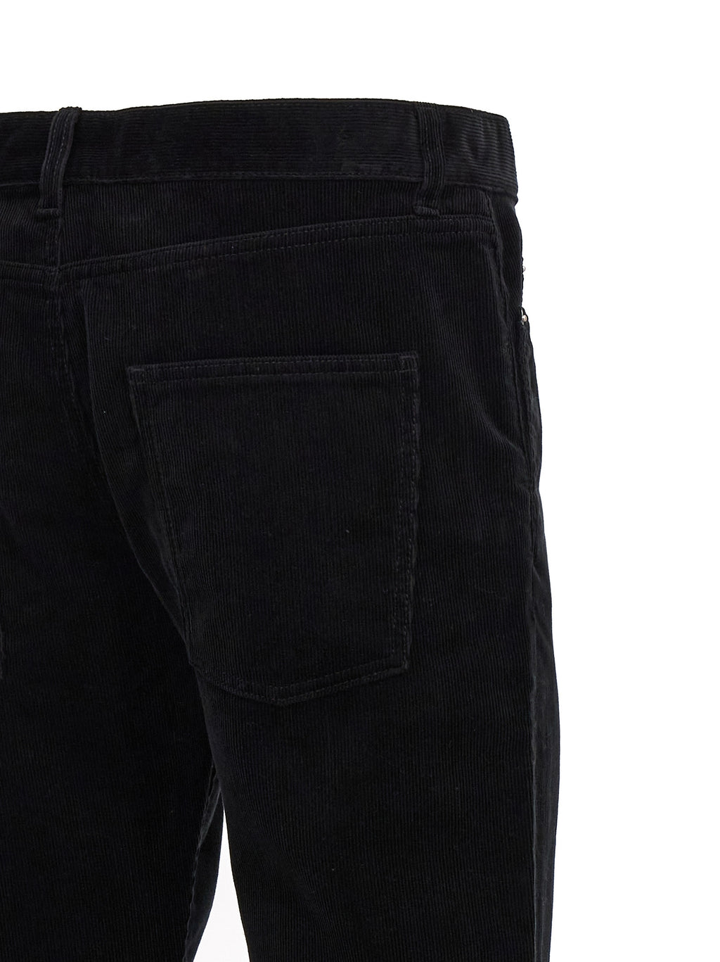 Black Cotton Casual Pants