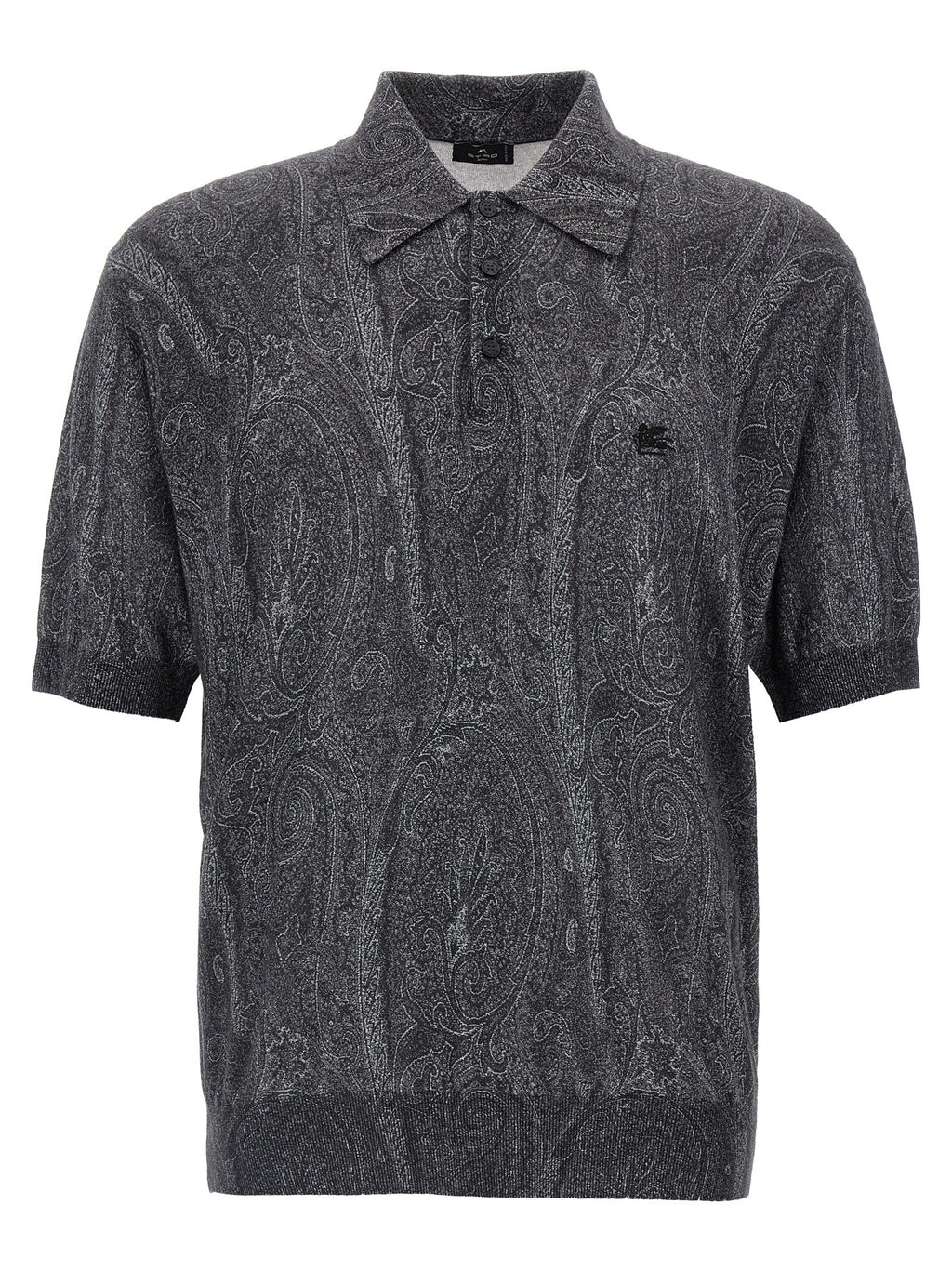Multicolor Silk Polo Shirt