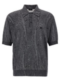 Multicolor Silk Polo Shirt