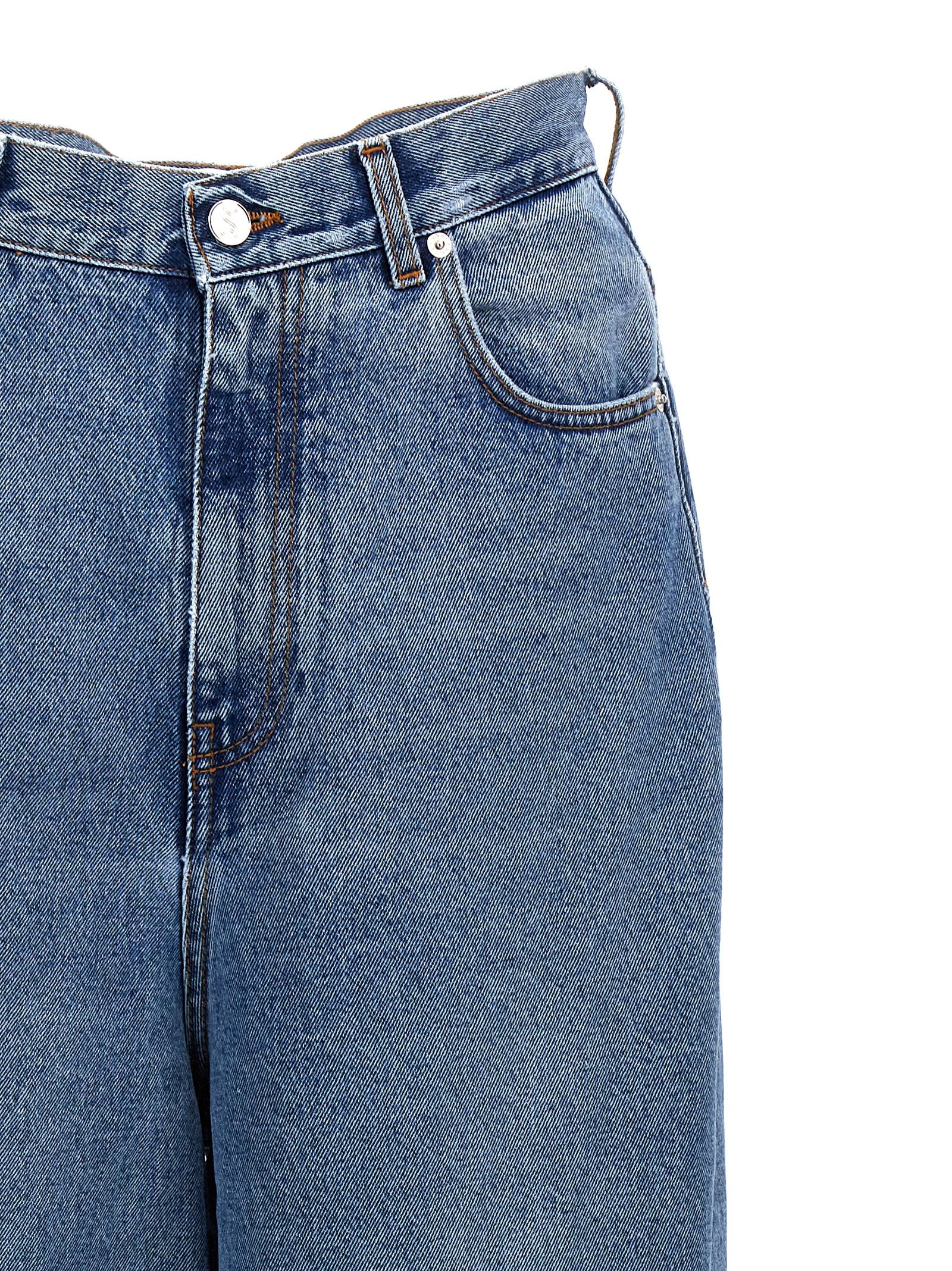Blue Cotton Jeans Denim