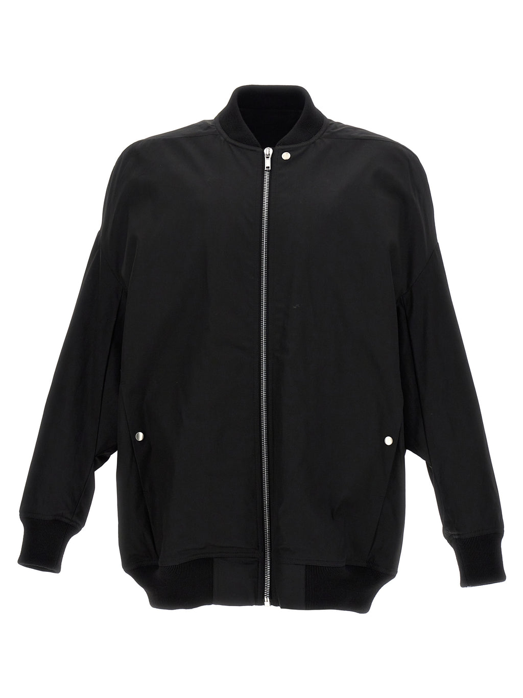 Black Nylon Bomber