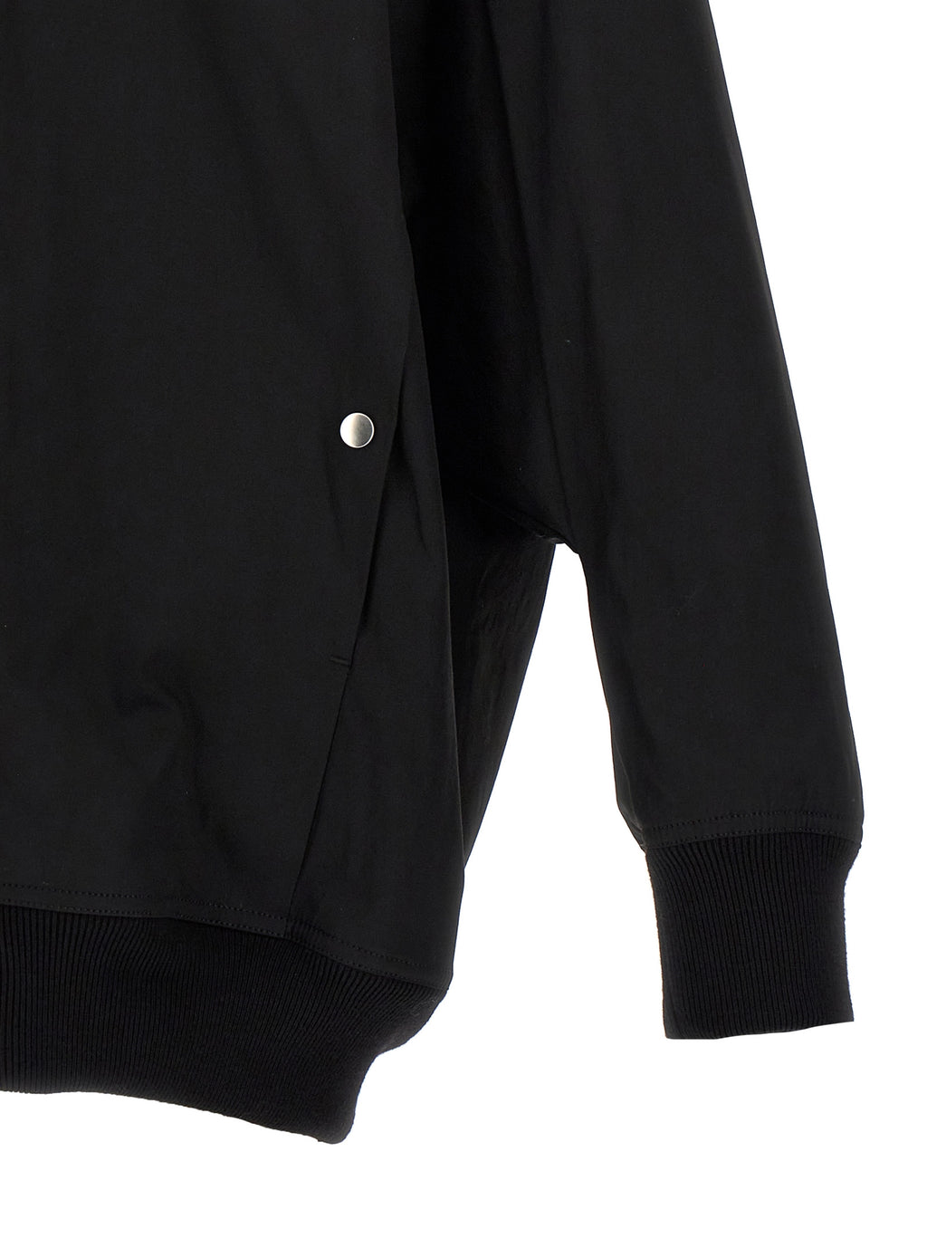 Black Nylon Bomber