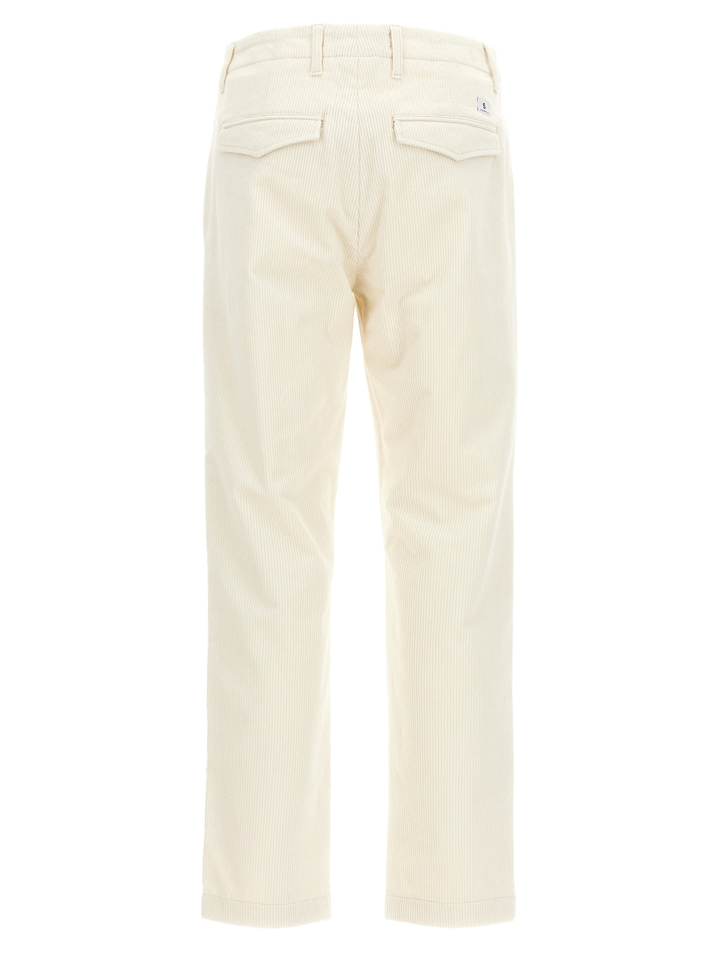 White Cotton Casual Pants