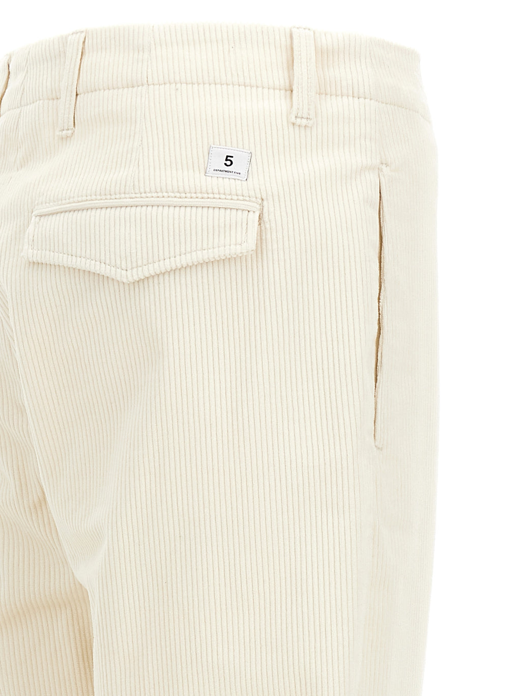 White Cotton Casual Pants