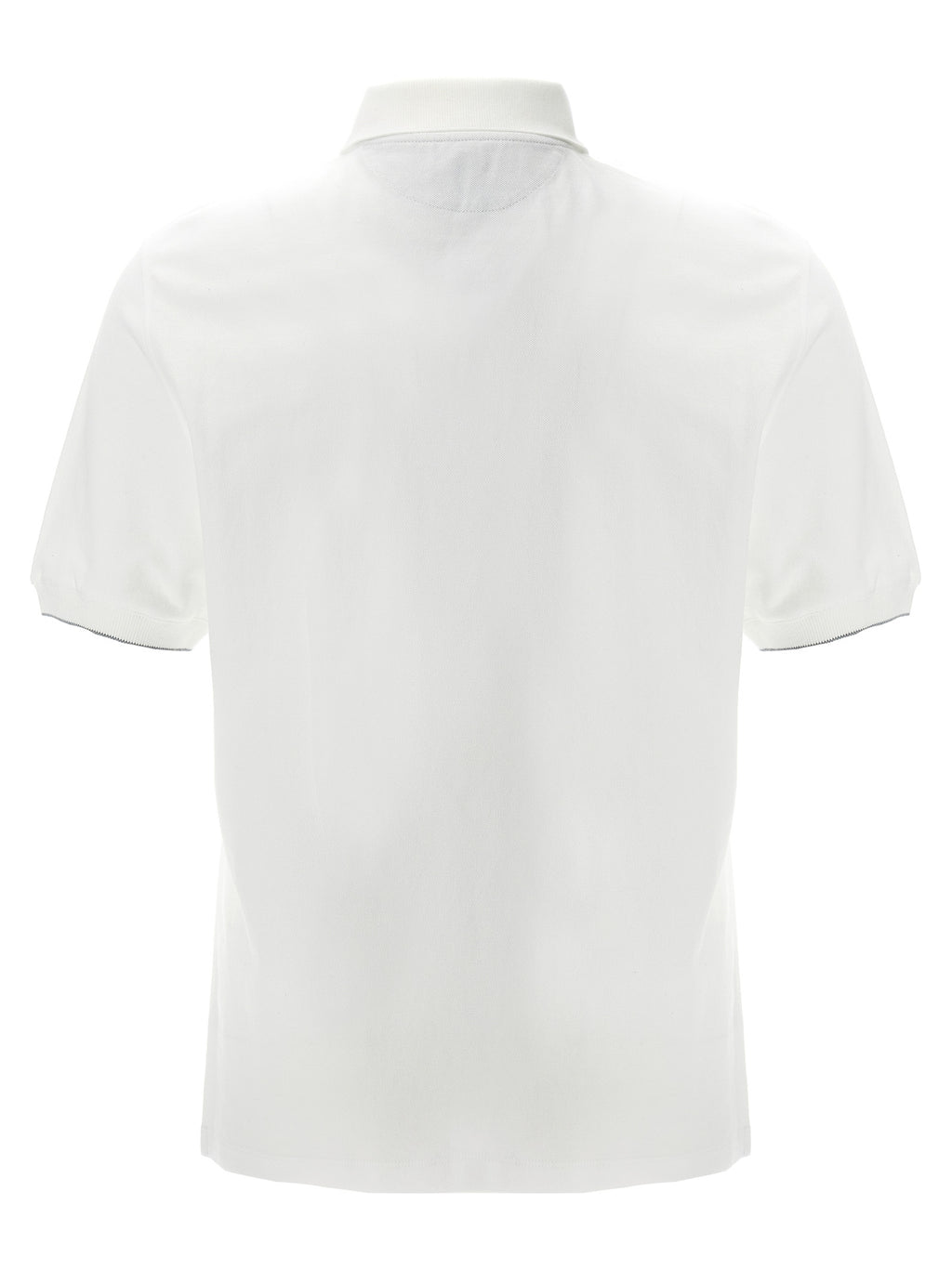 White Cotton Polo Shirt