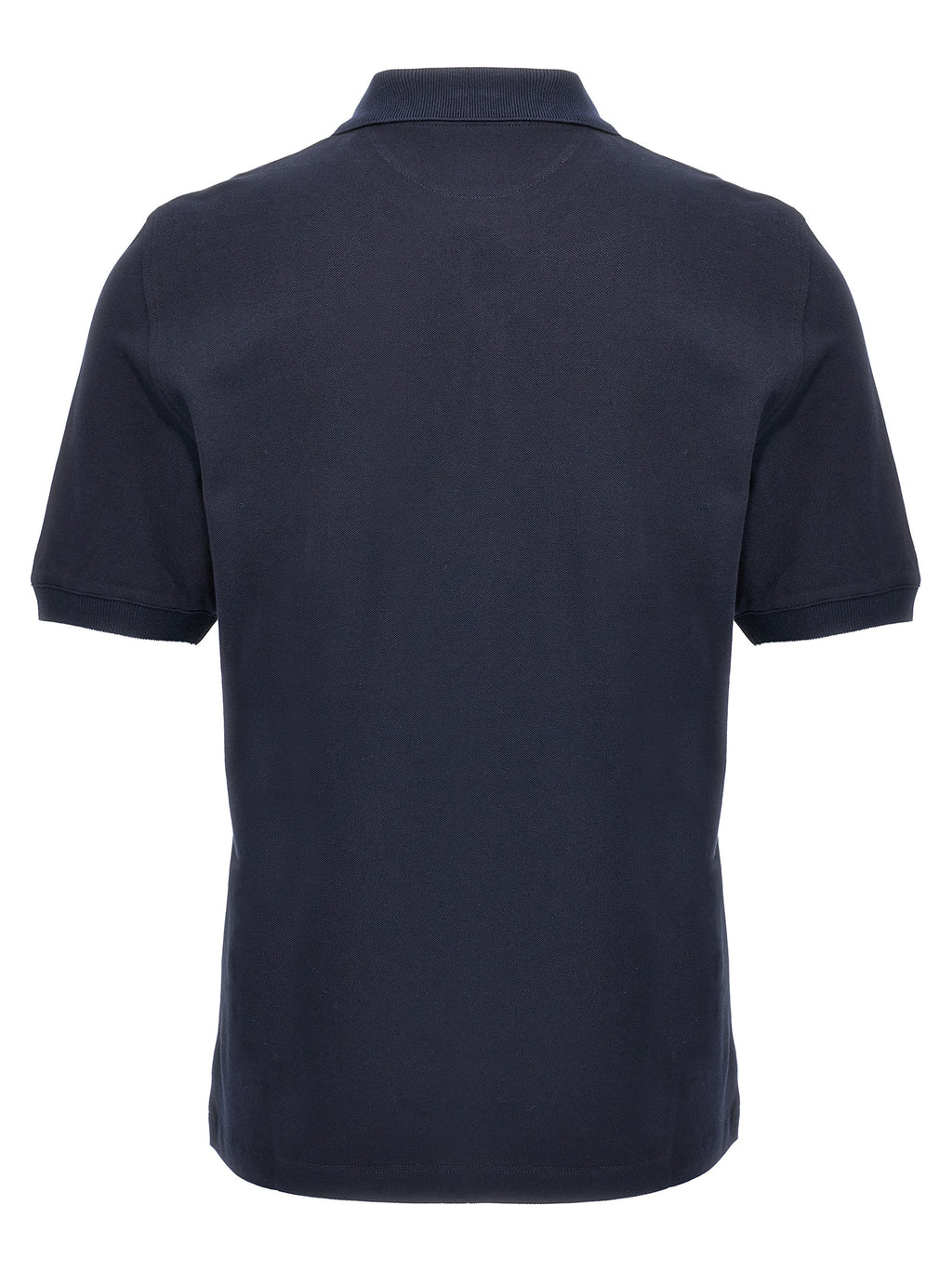 Blue Cotton Polo Shirt