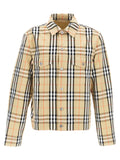 Beige Cotton Full-Length Jacket