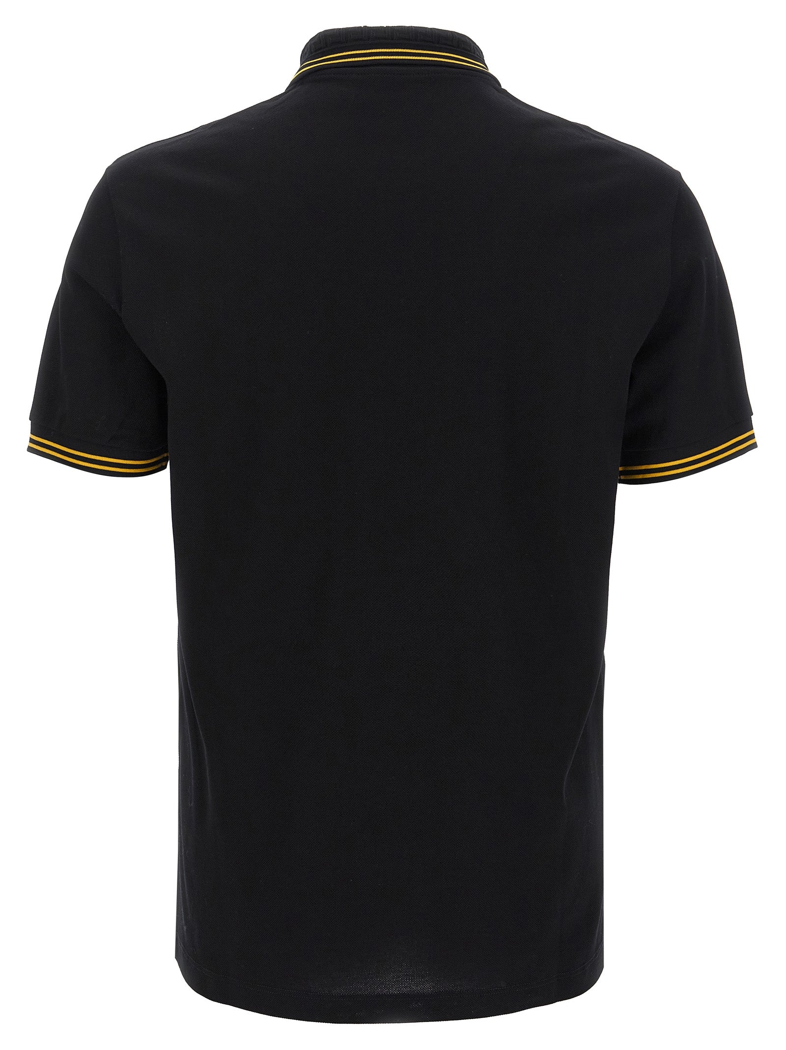 Black Cotton Polo Shirt