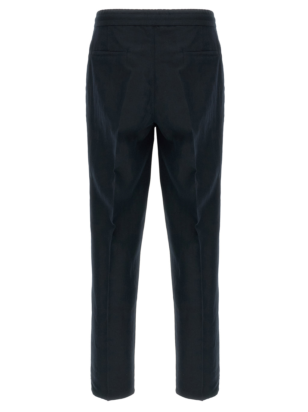 Blue Linen Casual Pants