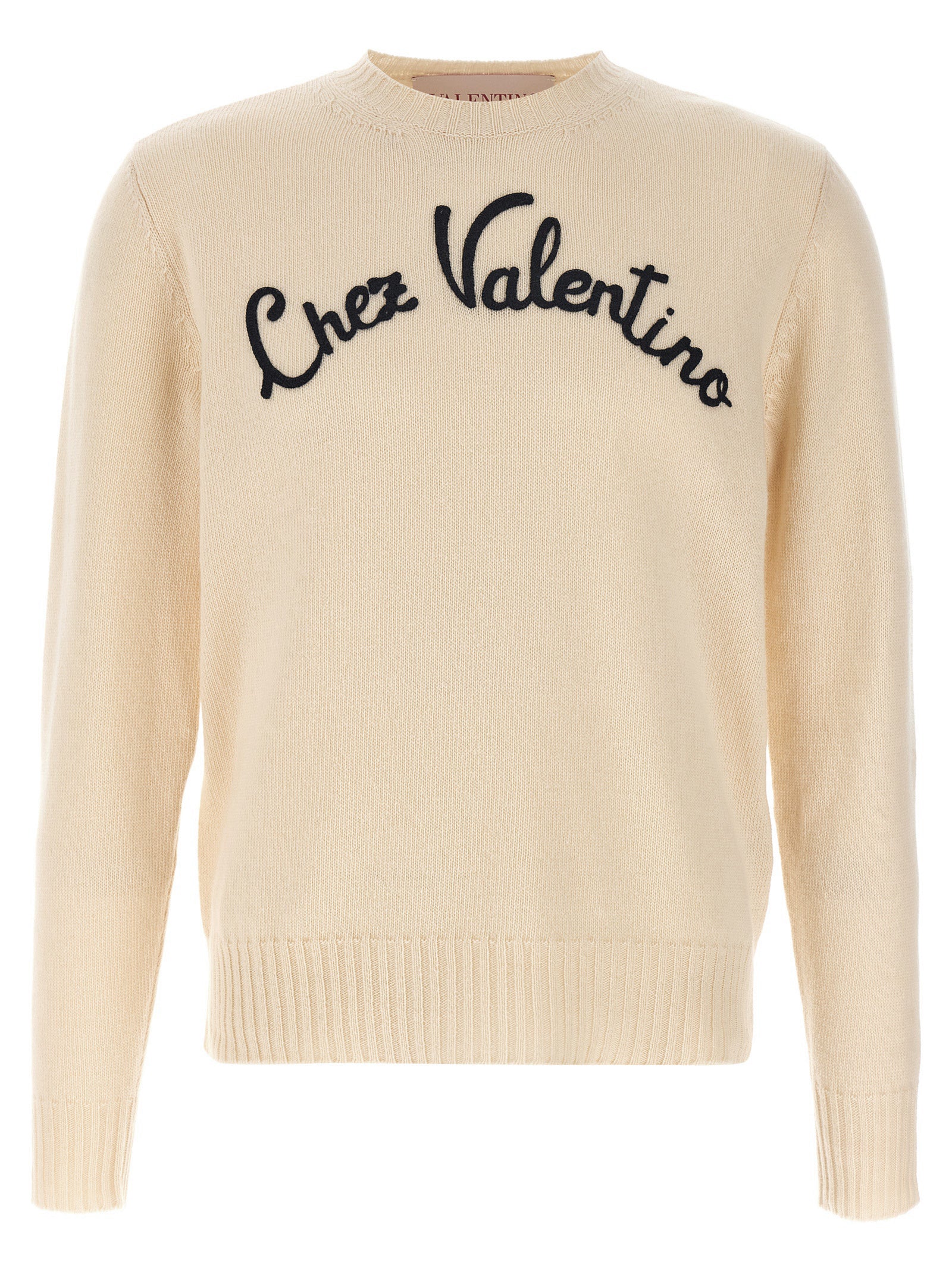 Beige Virgin Wool Cardigan
