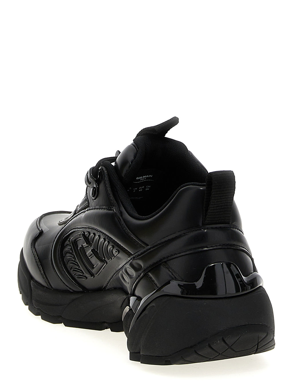 Black Nylon Athletic Sneakers