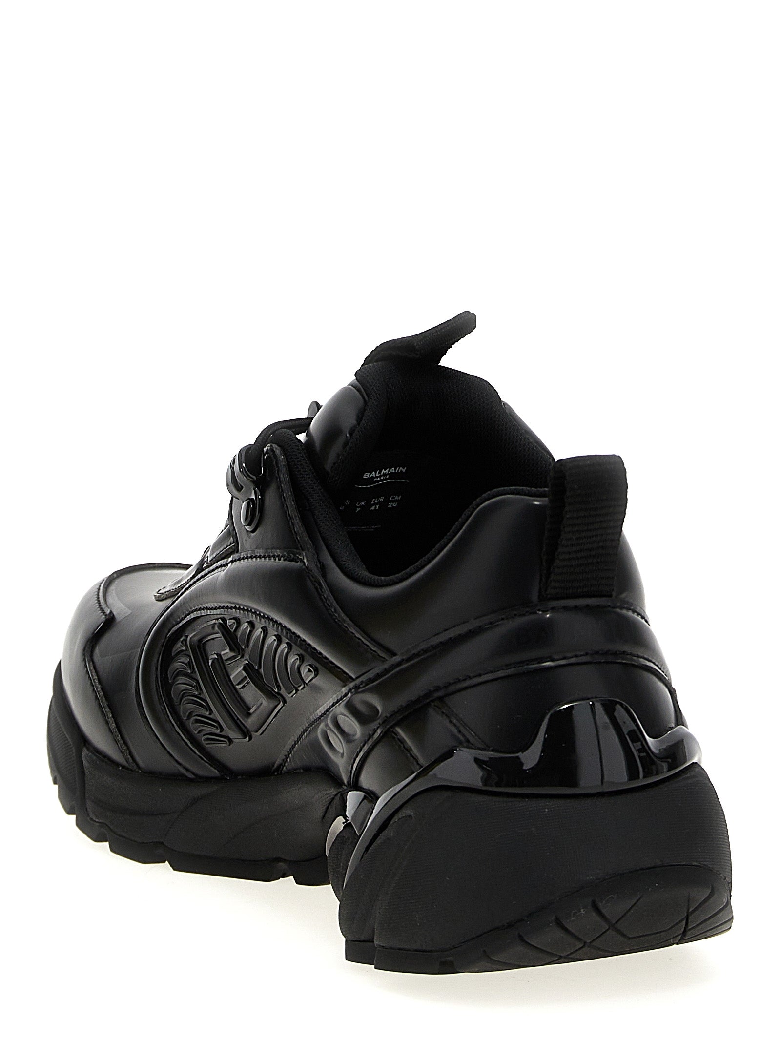 Black Nylon Athletic Sneakers
