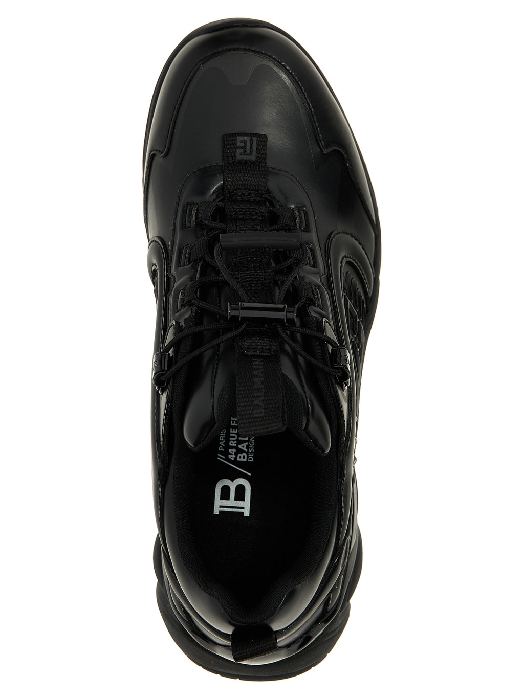 Black Nylon Athletic Sneakers