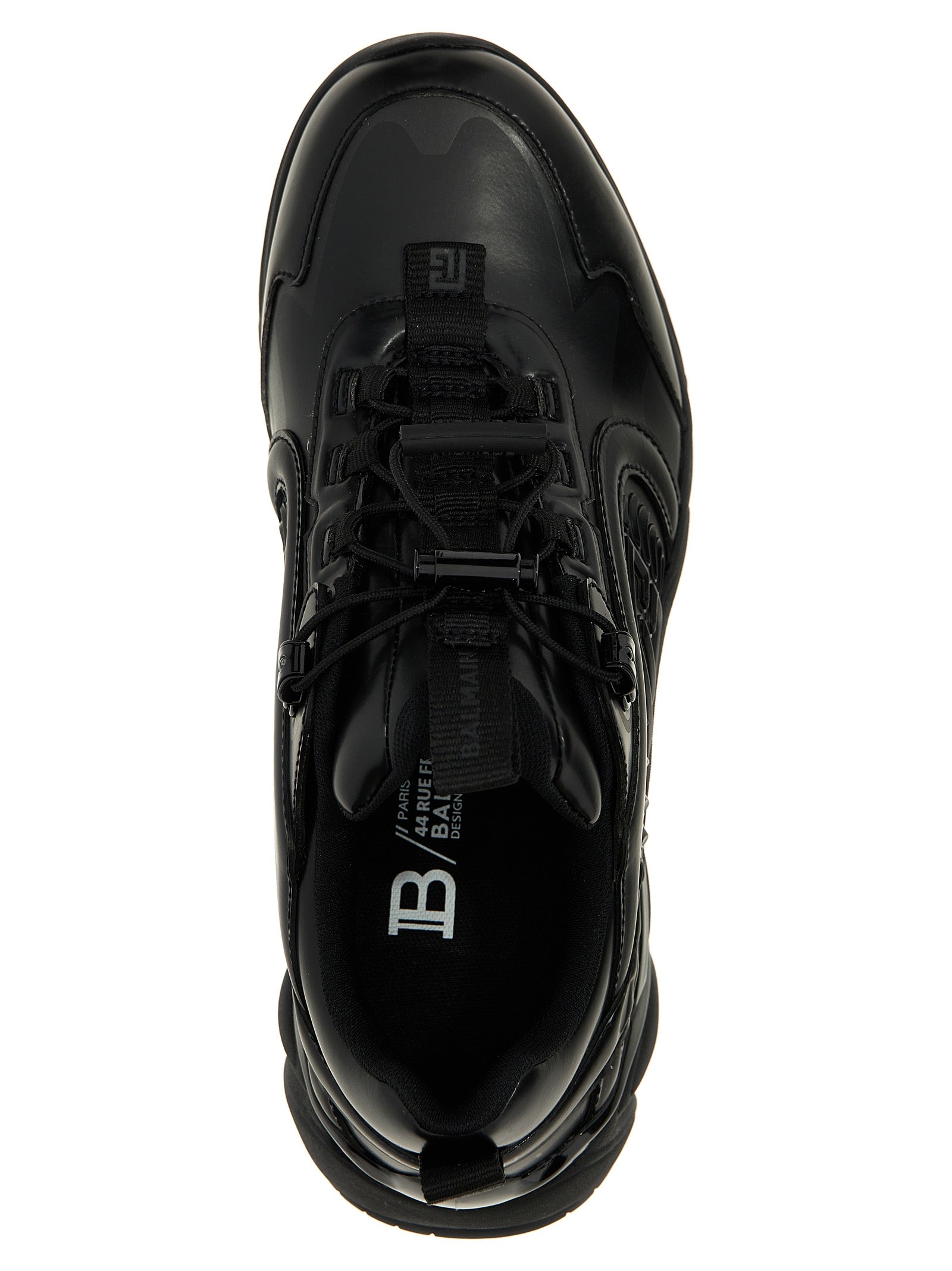 Black Nylon Athletic Sneakers