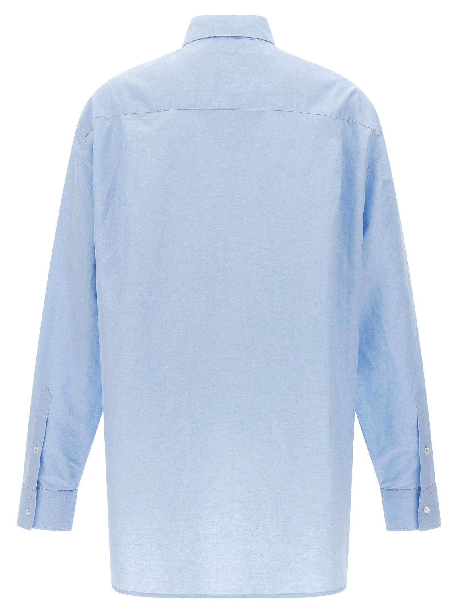 Blue Linen Blouse
