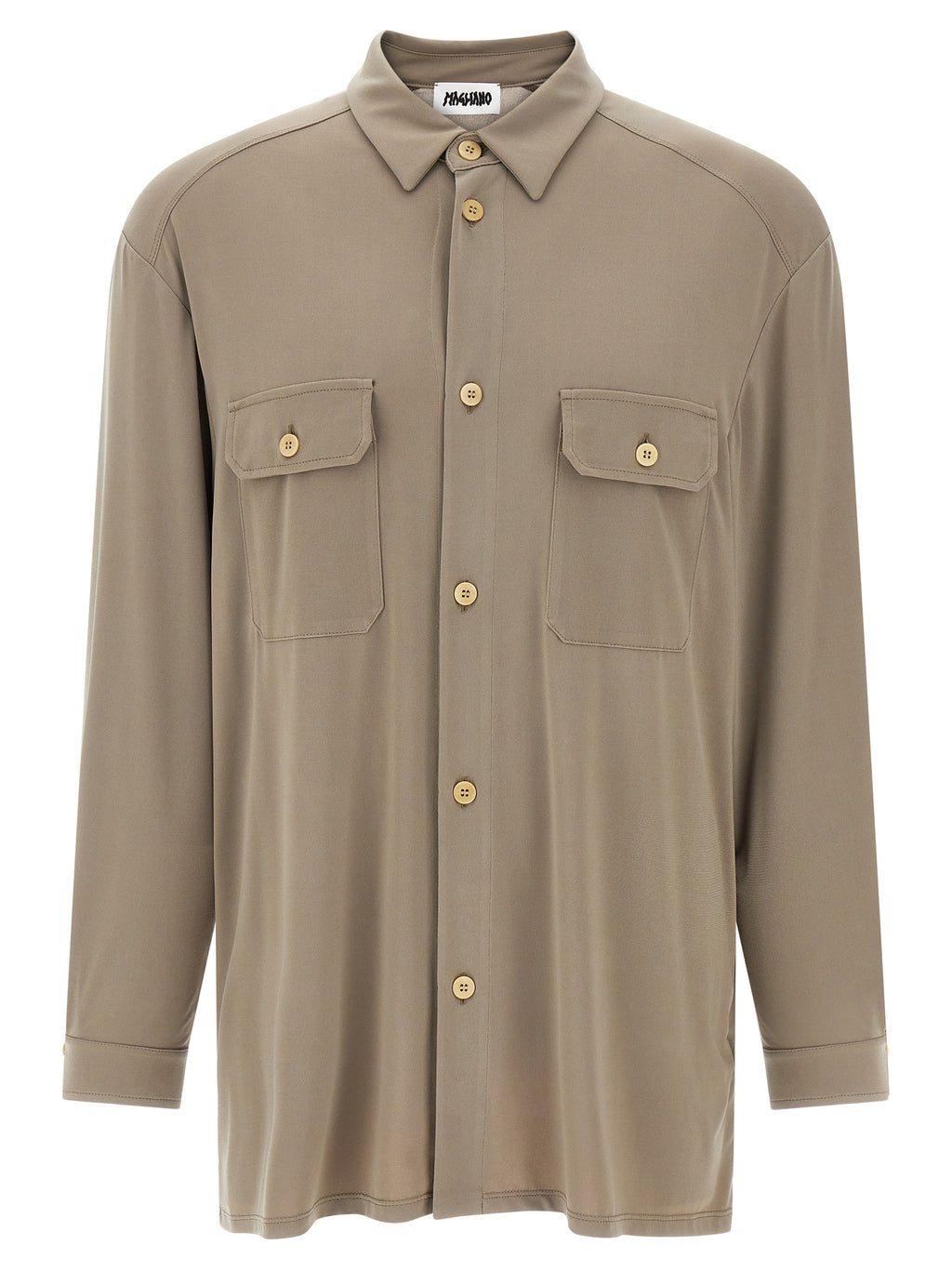 Gray Polyester Blouse