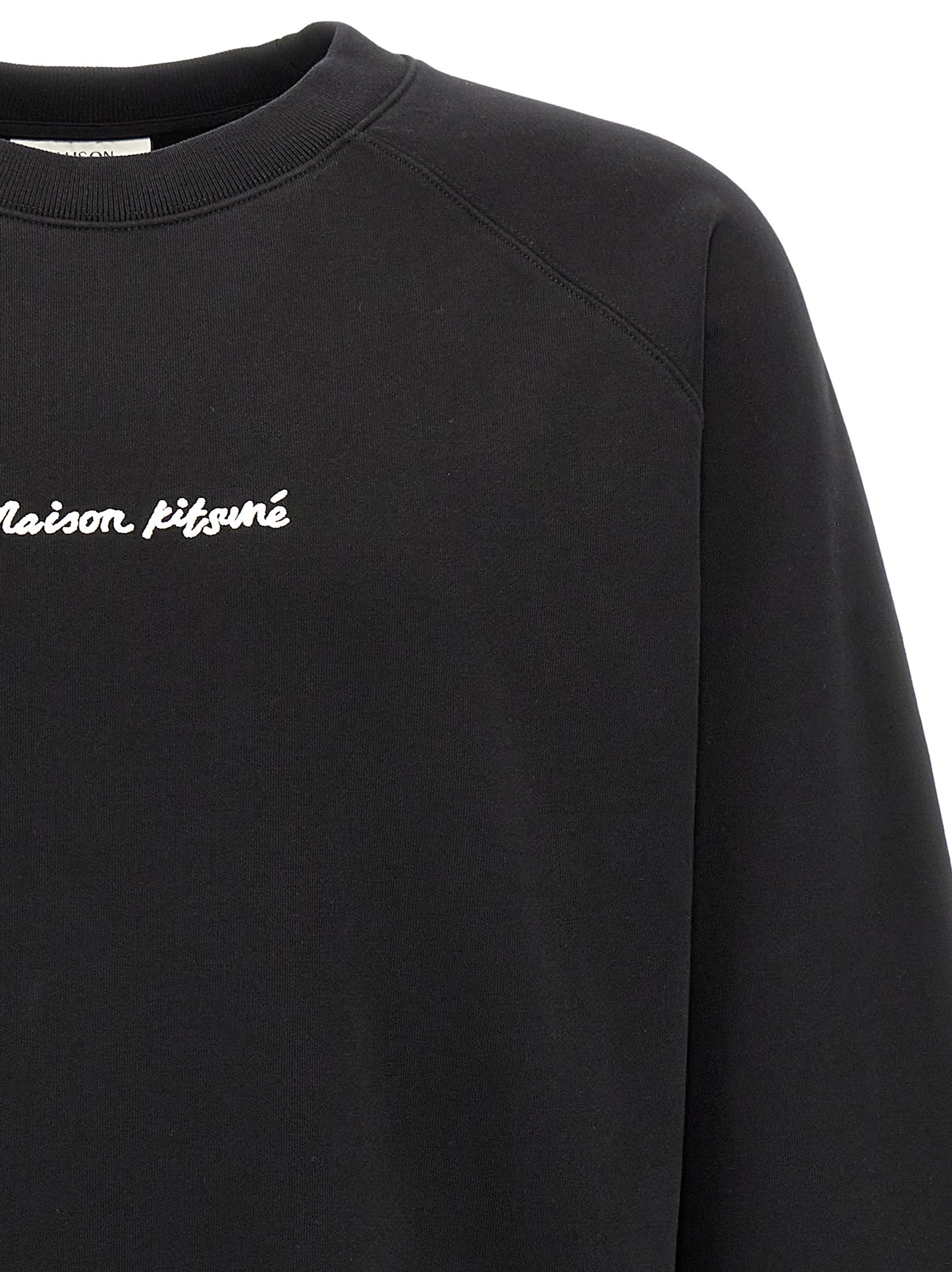 Black Cotton Sweatshirt