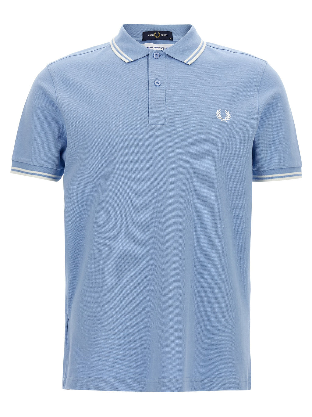 Blue Cotton Polo Shirt