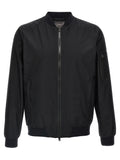 Black Polyester Bomber