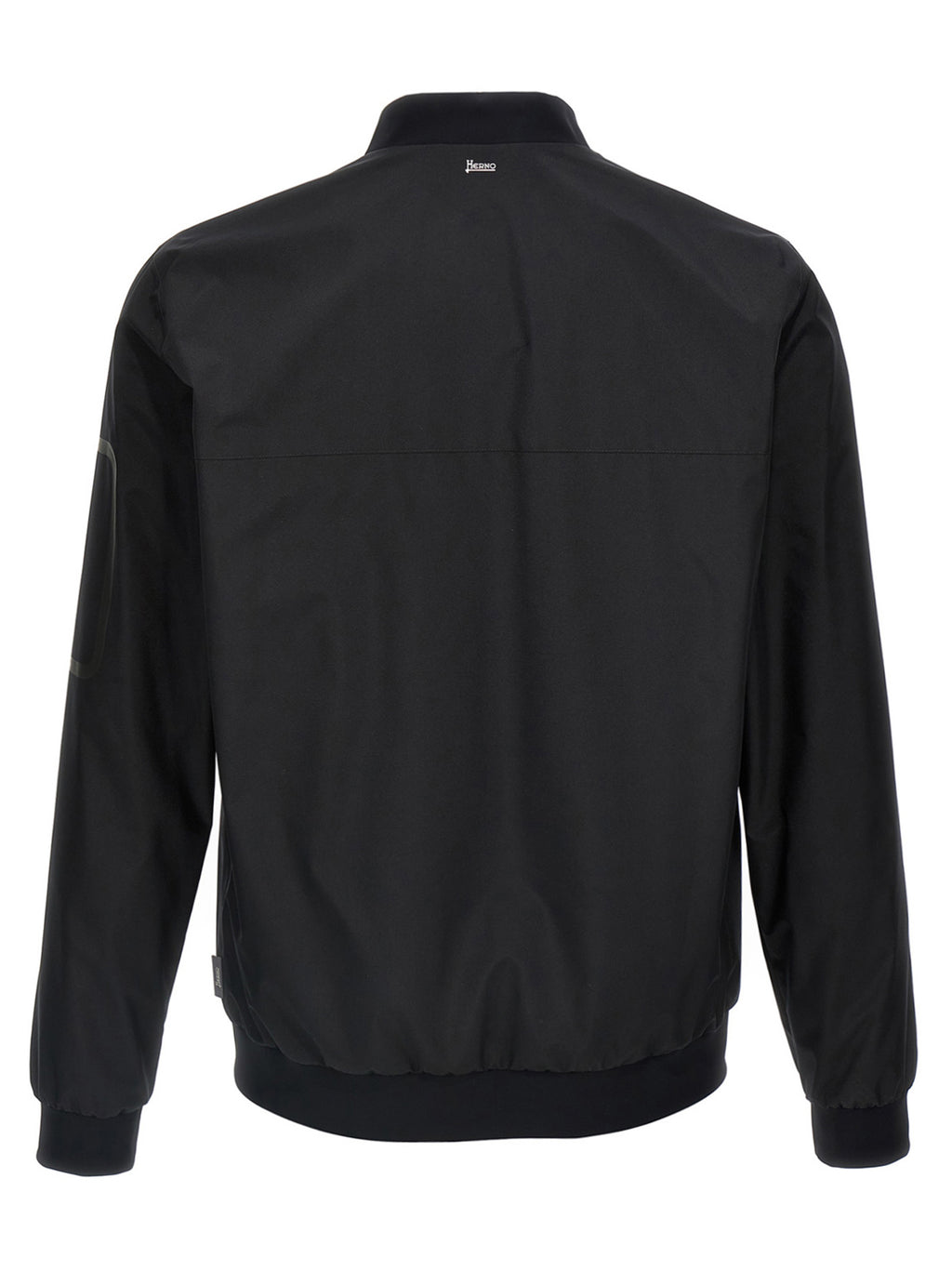 Black Polyester Bomber