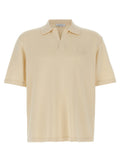 Beige Cotton Polo Shirt