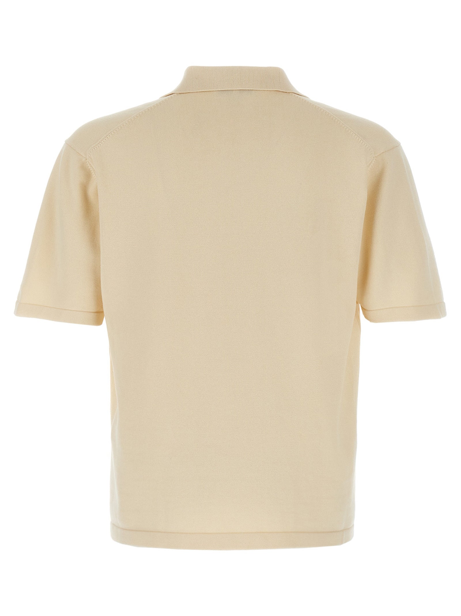 Beige Cotton Polo Shirt