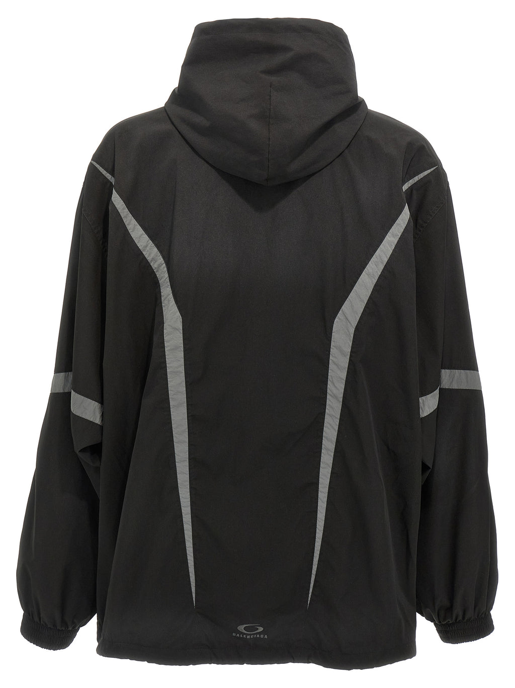 Black Polyester Shell Jacket