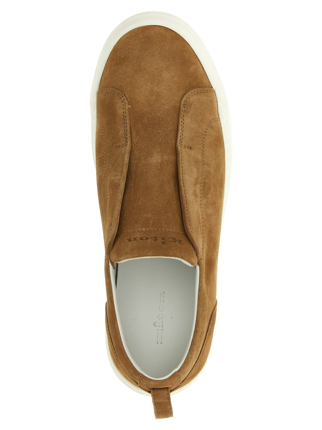 Brown Calfskin Low Top Sneakers