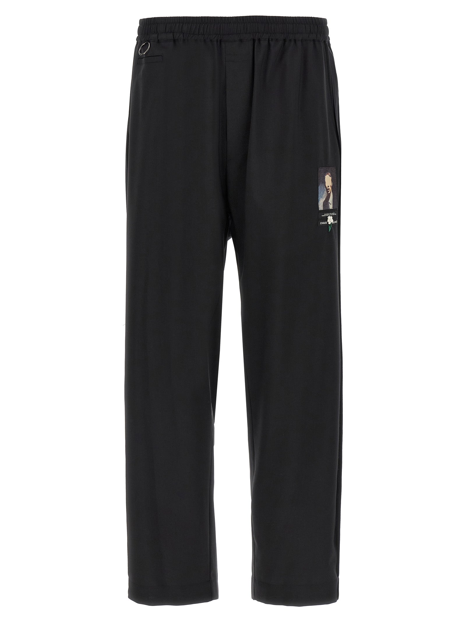 Black Wool Casual Pants