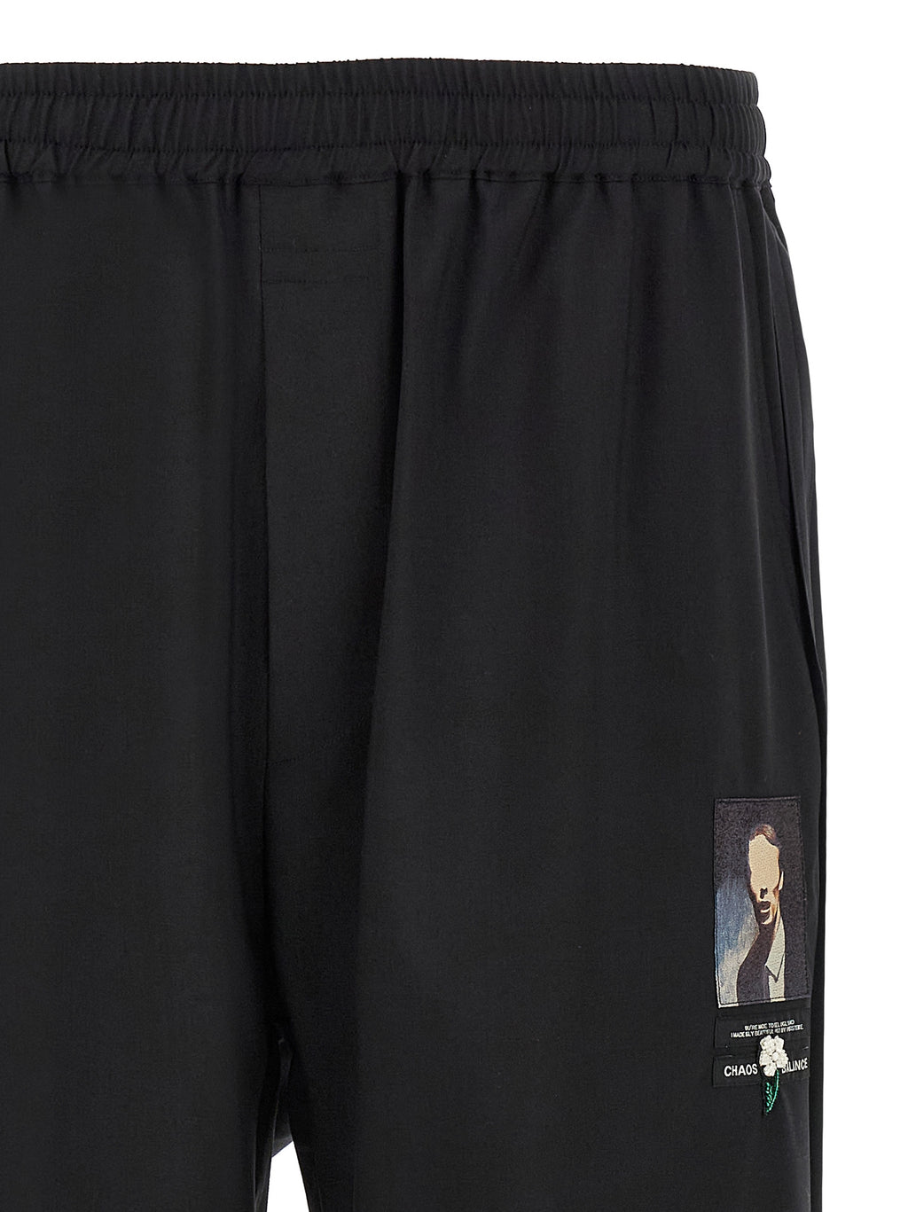 Black Wool Casual Pants