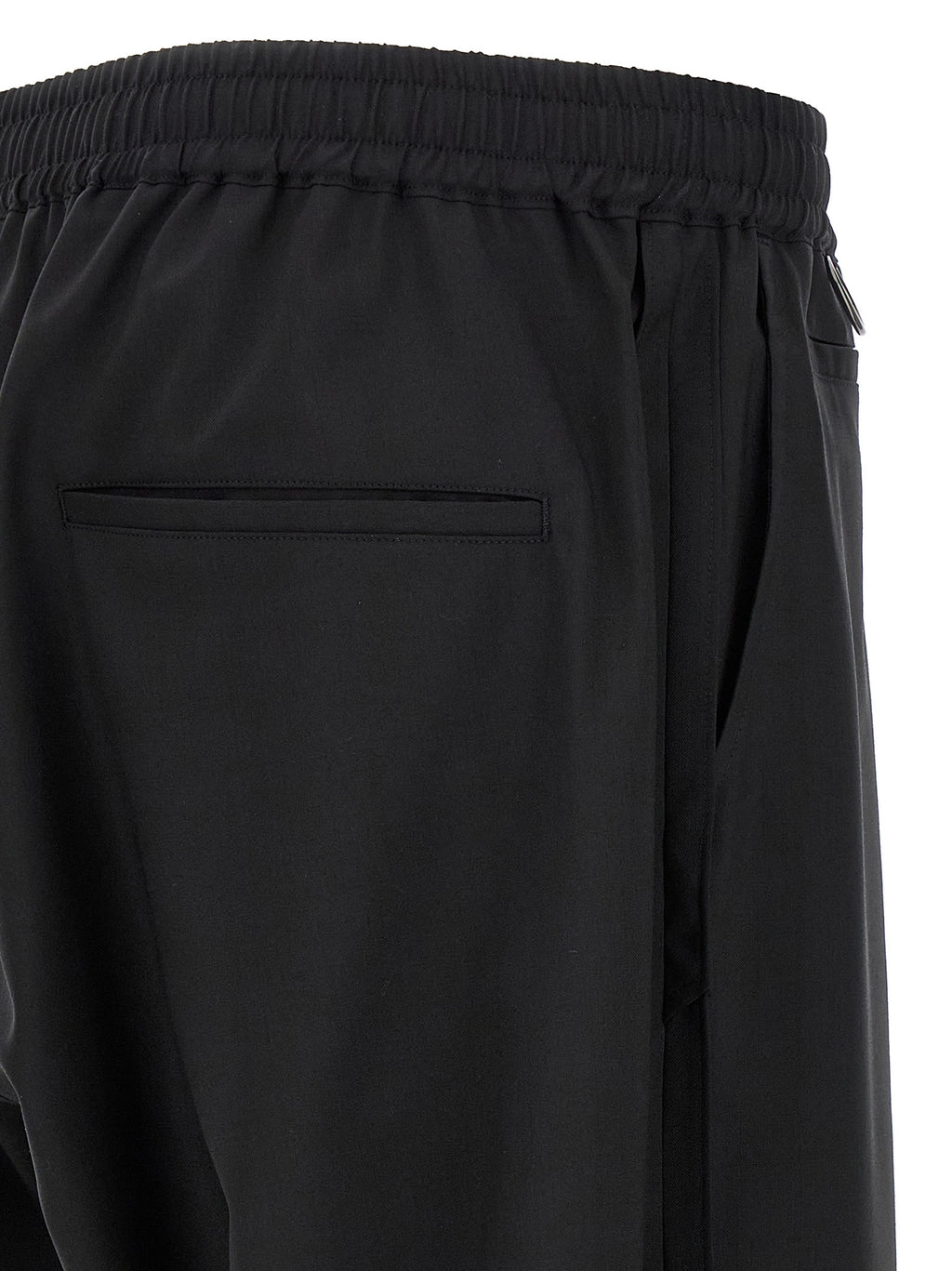 Black Wool Casual Pants