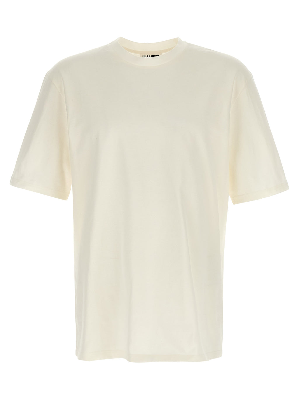 White Cotton Long Sleeve T-Shirt