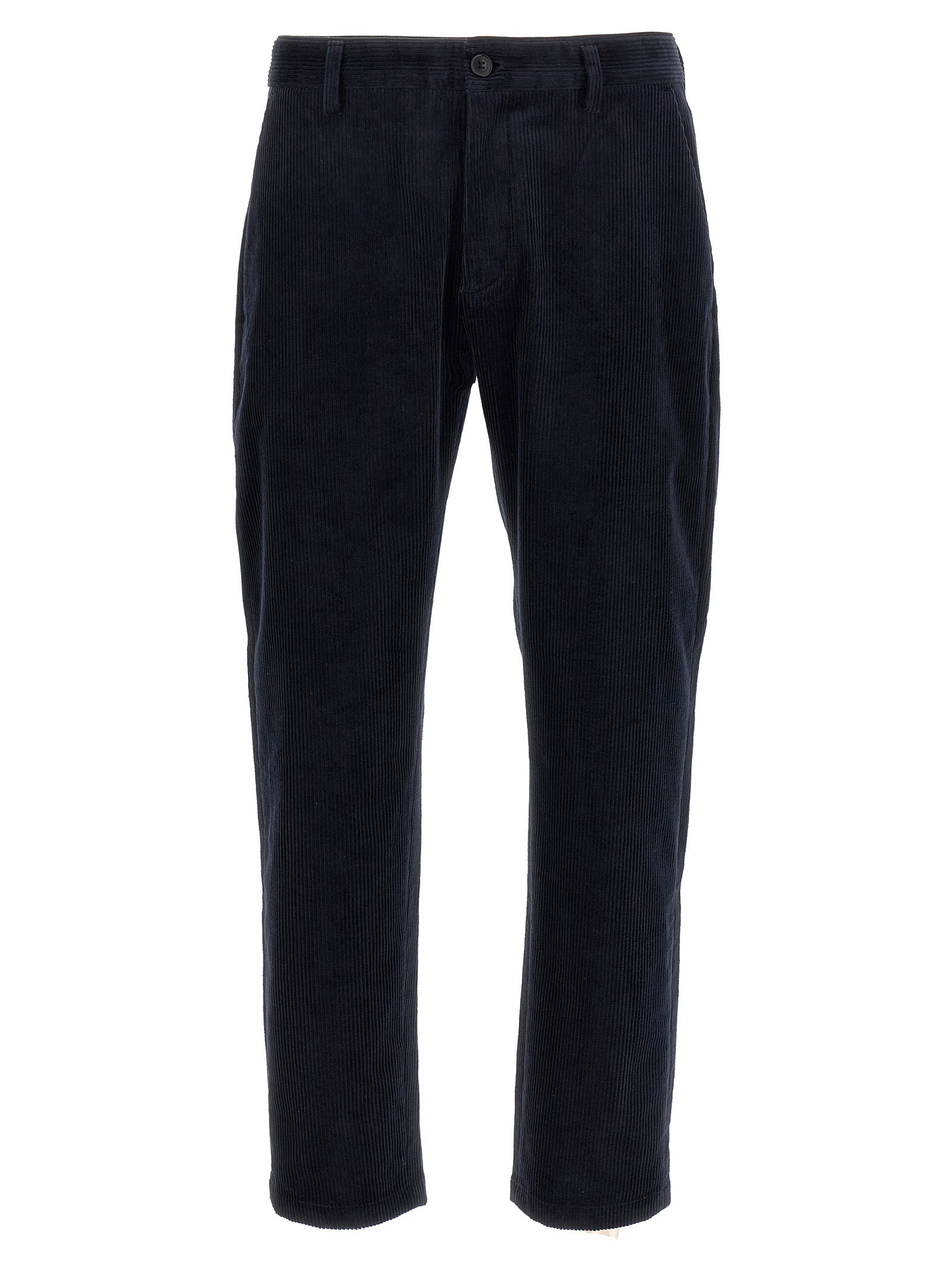 Blue Cotton Chino Pants
